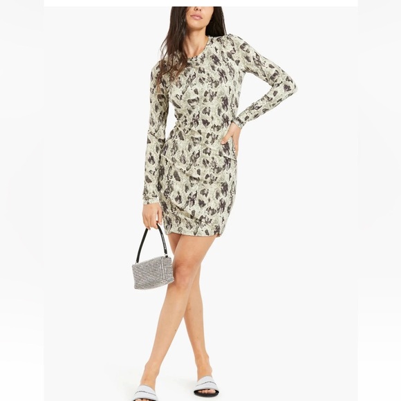 rag & bone Dresses & Skirts - Rag & Bone Poppy Draped Mini Dress in a snakeskin print Size M